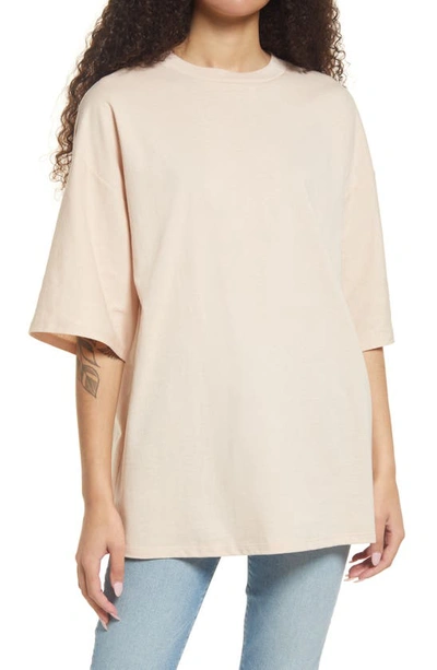 Topshop Boyfriend T-shirt In Stone