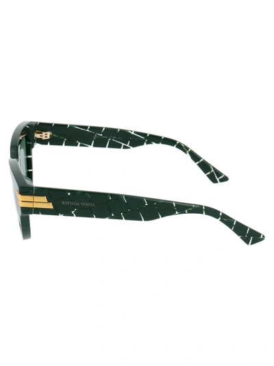 Shop Bottega Veneta Eyewear Sunglasses In 004 Green Green Green