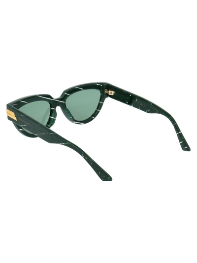 Shop Bottega Veneta Eyewear Sunglasses In 004 Green Green Green