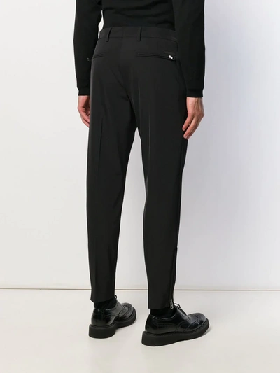 Shop Prada Classic Tailored Trousers In Navy