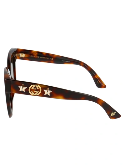 Shop Gucci Eyewear Sunglasses In 003 Havana Havana Brown