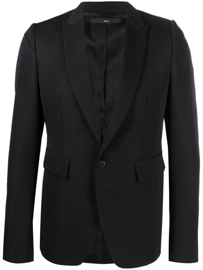 Sapio Tailored Single-breasted Blazer In Black