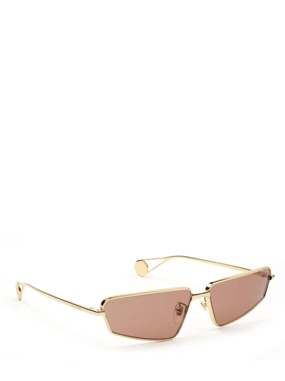 Gucci Gg0537s Gold Female Sunglasses | ModeSens