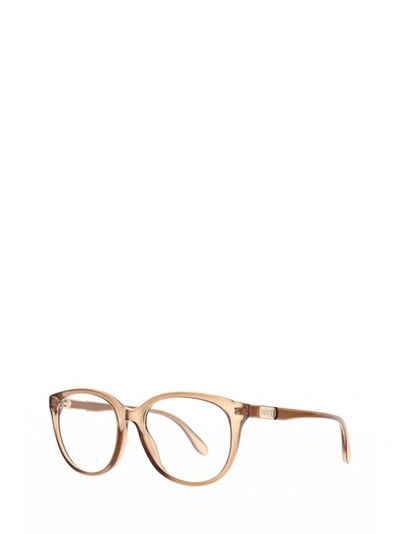 Shop Gucci Eyewear Eyeglasses In Transparent Brown