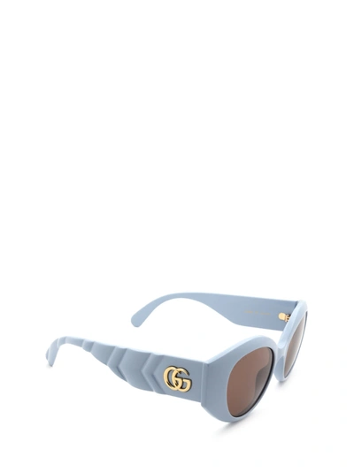 Shop Gucci Eyewear Sunglasses In Light-blue