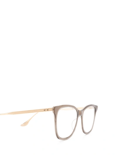 Shop Dita Eyeglasses In Gry-gld
