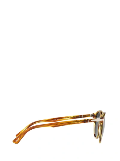 Shop Persol Sunglasses In Striped Brown &amp; Yellow