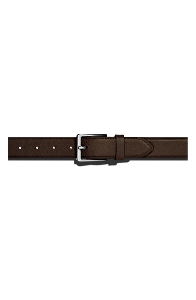 Shop Shinola Bombay Tab Leather Belt In Deep Brown