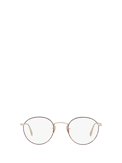Shop Oliver Peoples Eyeglasses In Soft Gold / Amber Dtbk Foil