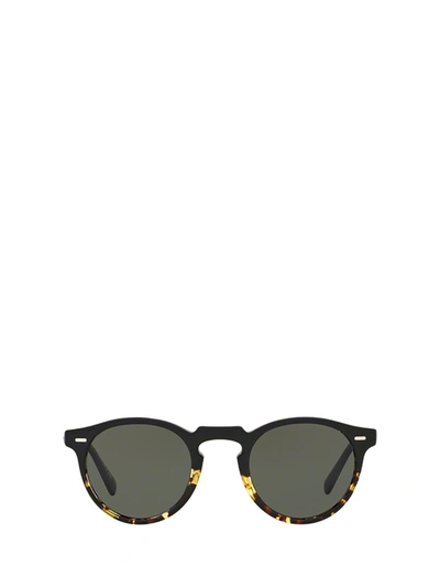 Shop Oliver Peoples Sunglasses In Black / Dtbk Gradient