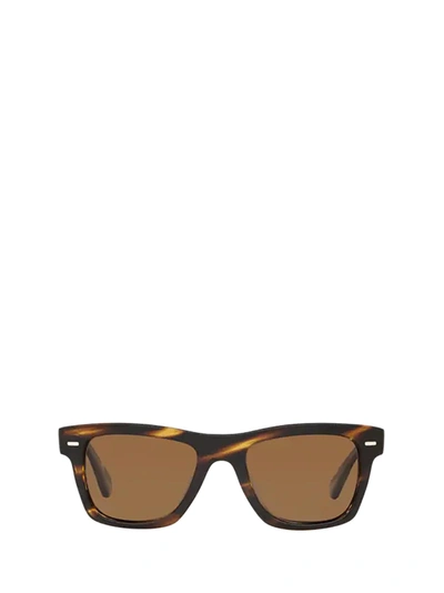 Shop Oliver Peoples Sunglasses In Cocobolo