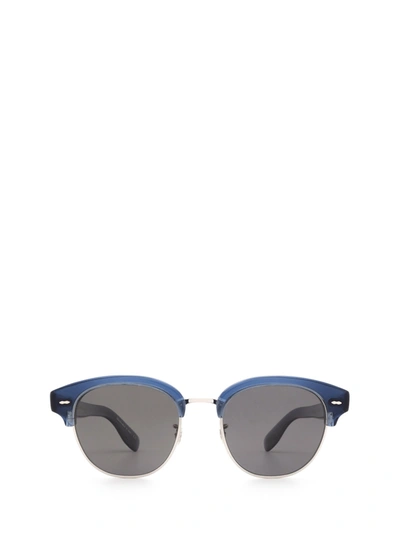 Shop Oliver Peoples Sunglasses In Deep Blue