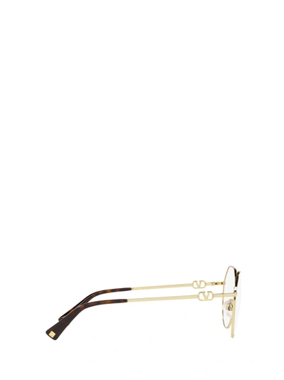 Shop Valentino Eyewear Eyeglasses In Gold