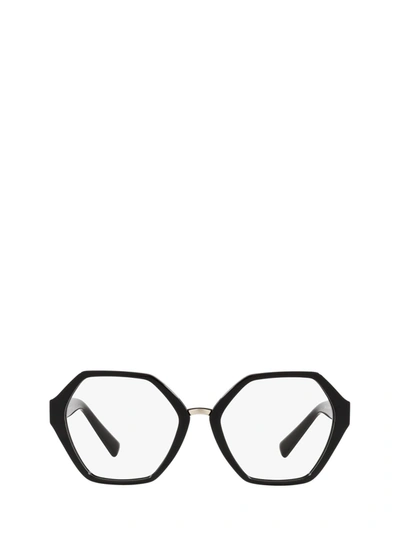 Shop Valentino Eyewear Eyeglasses In Black