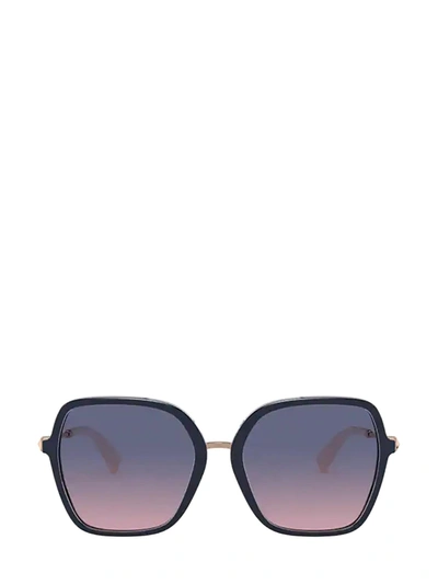 Shop Valentino Eyewear Sunglasses In Blue