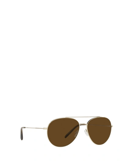 Shop Oliver Peoples Sunglasses In Soft Gold