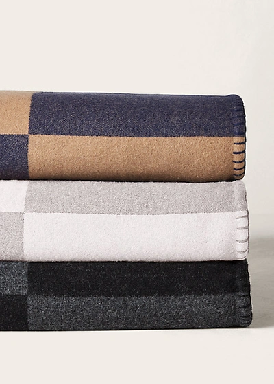 Polo Ralph Lauren Northam Throw Blanket In Charcoal And Black
