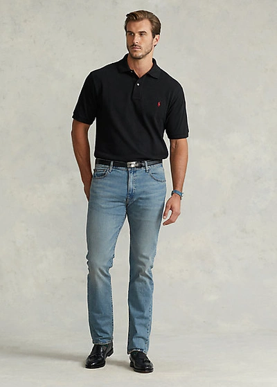 Shop Polo Ralph Lauren Hampton Relaxed Straight Jean In Light Indigo