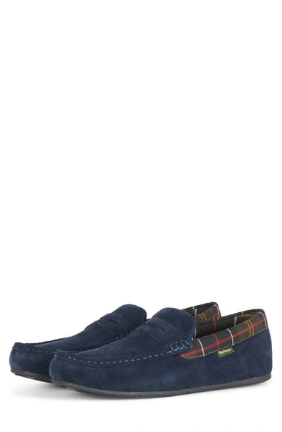 Barbour Porterfield Slipper In Navy