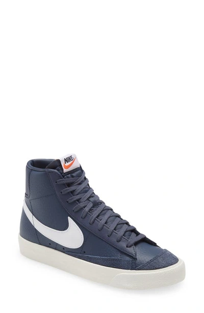 Shop Nike Blazer Mid '77 Vintage Sneaker In Blue/ White