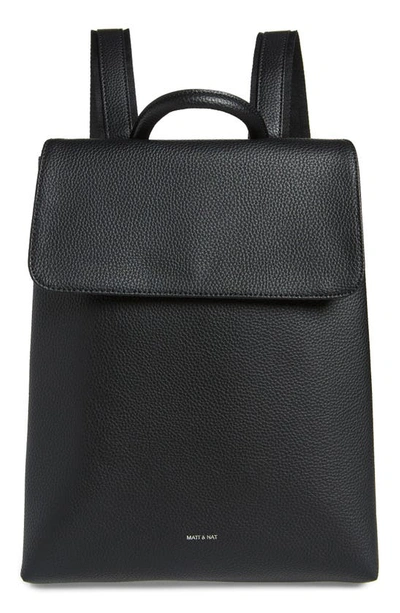 Shop Matt & Nat T Sevan Water Resistant Backpack In Black