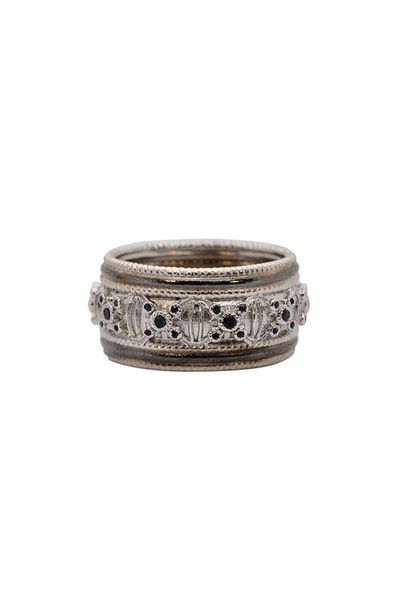 Shop Armenta Romero Wide Band Ring In Silver