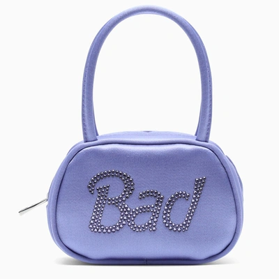 Shop Amina Muaddi Purple Super Amini Baddie Mini Bag