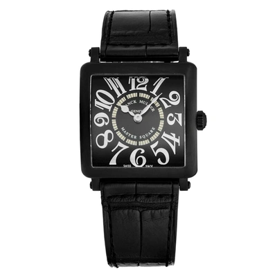 Shop Franck Muller Master Square Quartz Black Dial Ladies Watch 6002 Lqzrlfrnrac