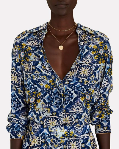 Shop Chufy Pia Capri Button-down Shirt In Multi