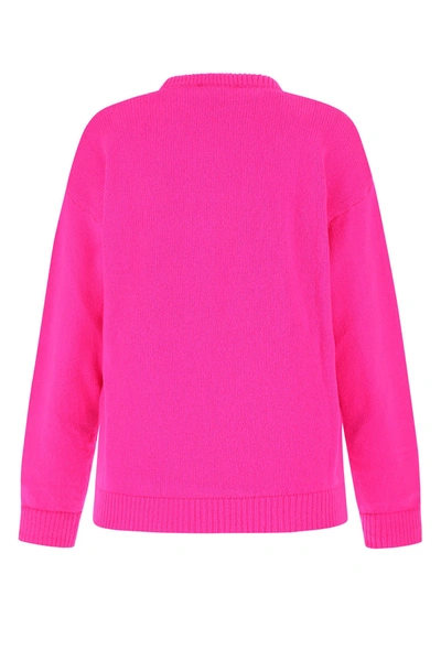 Shop Ireneisgood Fluo Pink Wool Blend Sweater  Pink Irene Is Good Donna Xs