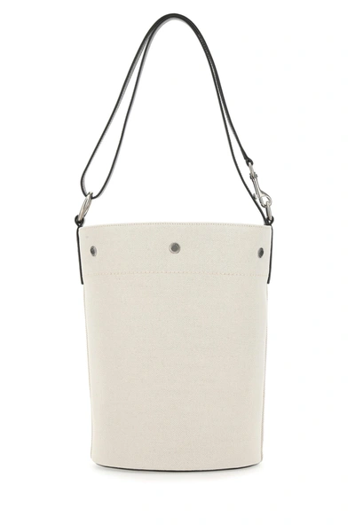 Saint Laurent Borsa A Secchiello Rive Gauche Media Bicolor In Tela E Pelle  Donna
