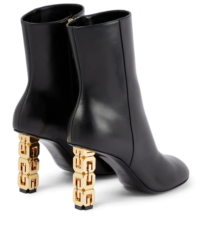 Shop Givenchy G Cube Leather Ankle Boots In Black