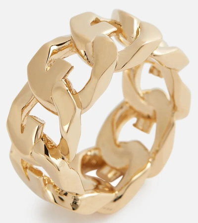 Givenchy Gold G Chain Ring In Golden Yellow