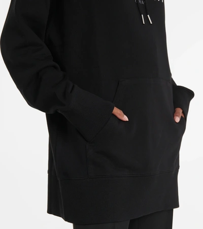 Shop Givenchy Logo Cotton Oversized Hoodie In Black
