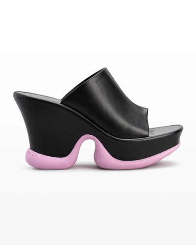 Shop Stella Mccartney Shroom Vegan Platform Sandals In Black