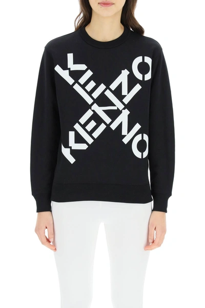Shop Kenzo Sport Big X Sweatshirt In Mixed Colours