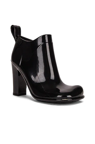 Shop Bottega Veneta Rubber Ankle Boots In Black