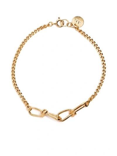 Shop Annelise Michelson Gourmette Double Wire Bracelet In Gold