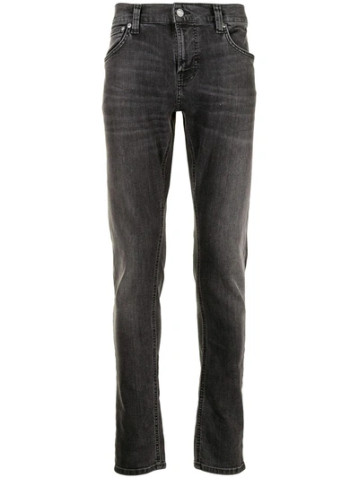Shop Nudie Jeans Terry Mid-rise Skinny Jeans In Grau