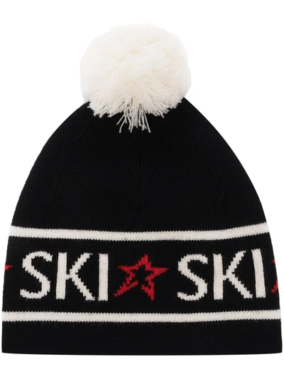 Shop Perfect Moment Ski Knitted Beanie In Schwarz