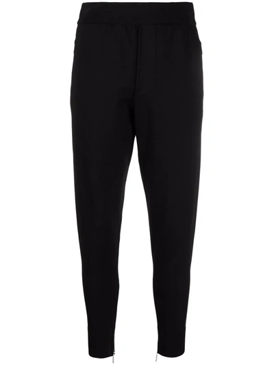 Shop Sapio High-waisted Cropped Trousers In Schwarz