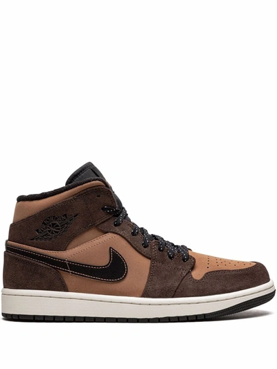 Shop Jordan Air  1 Mid Se "earth Tone" Sneakers In Brown