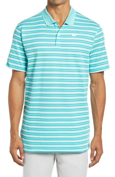 Shop Nike Dri-fit Victory Polo Shirt In Tropical Twist/ Cabana/ White