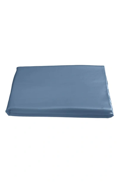 Shop Matouk Nocturne 600 Thread Count Fitted Sheet In Sea