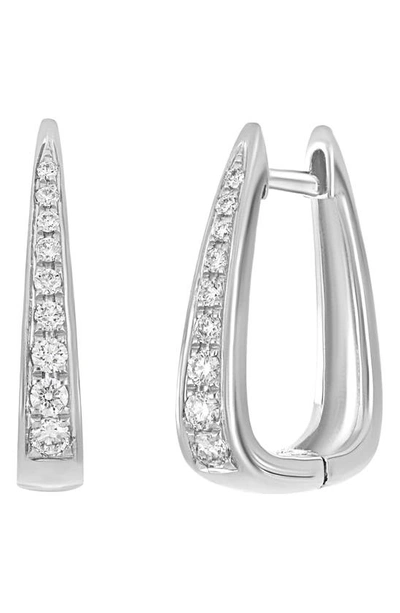 Shop Bony Levy Varda Diamond Graduated Hoop Earrings In 18k White Gold