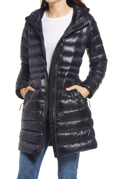 Canada Goose Cypress Hooded Quilted Shell Down Jacket In Black
