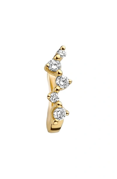 Shop Kimai Comet Single Lab Created Diamond Earring In Yellow Gold