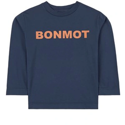 Shop Bonmot Organic Navy Bonmot T-shirt