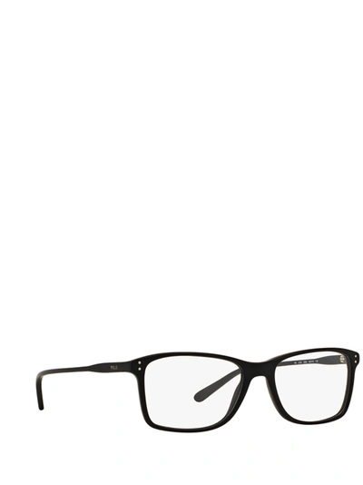 Shop Polo Ralph Lauren Eyeglasses In Matte Black