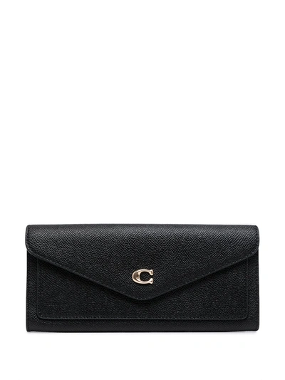 Shop Coach Soft Wyn Wallet In Black